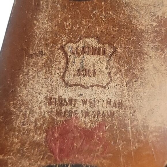 Stuart Weitzman Yellow Snakeskin Leather Block Heels Womens Shoes Made In Spain - Picture 6 of 7